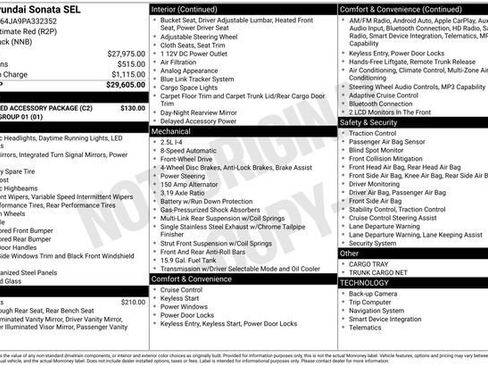 Used 2023 Hyundai Sonata SEL w/ Preferred Accessory Package FWD image 24