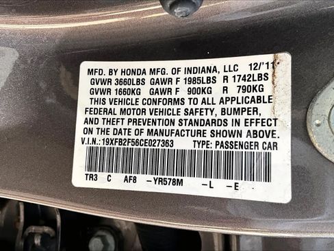 Used 2012 Honda Civic LX image 33