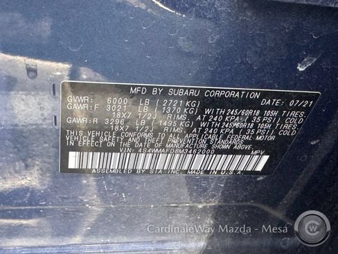 Used 2021 Subaru Ascent Premium w/ Convenience Package AWD/4WD image 12