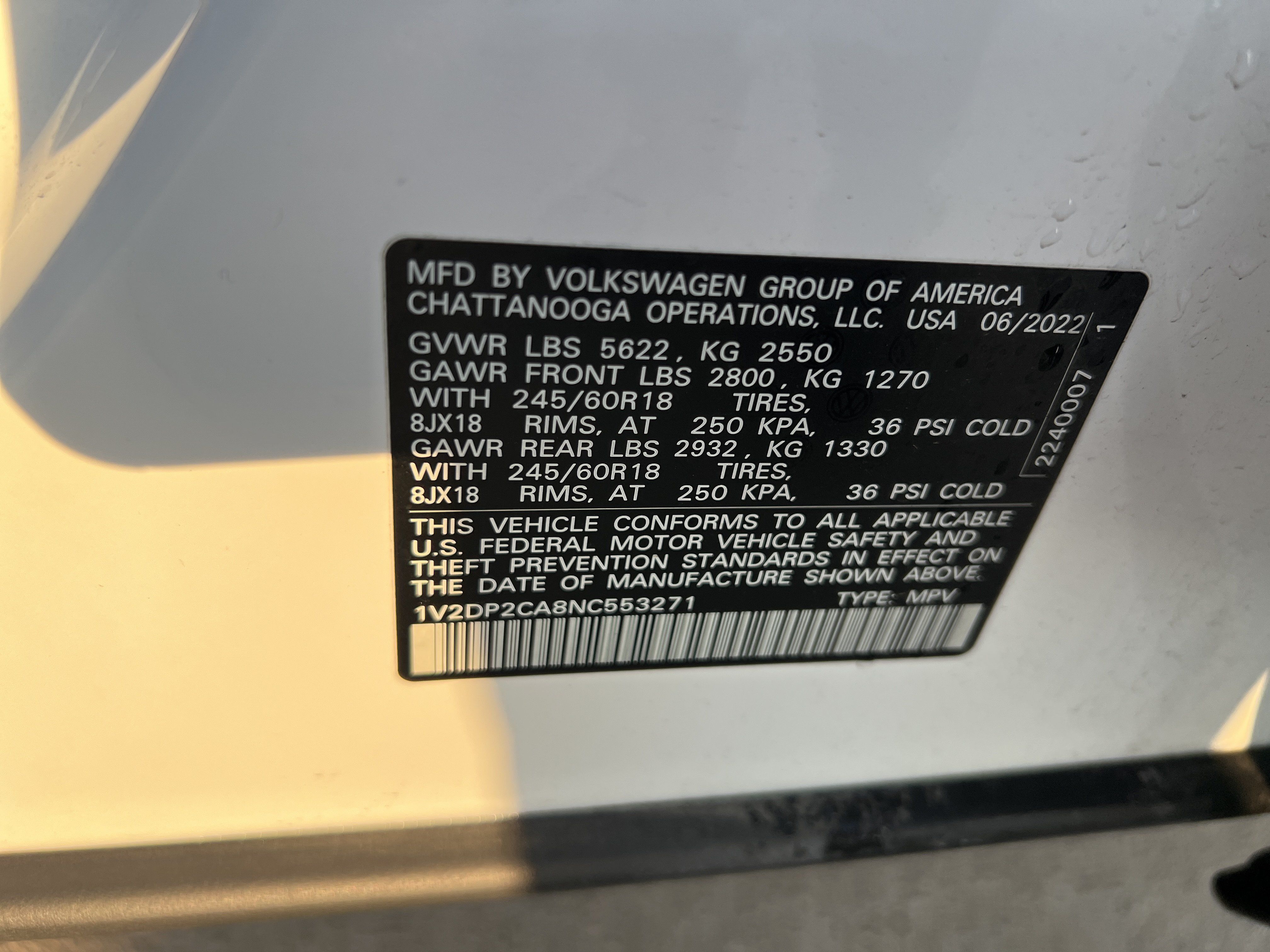 Used 2022 Volkswagen Atlas SE FWD image 30