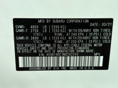 Used 2021 Subaru Outback Premium AWD/4WD image 49