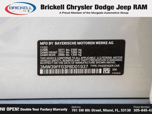 Used 2023 BMW 330e w/ Driving Assistance Package RWD image 37