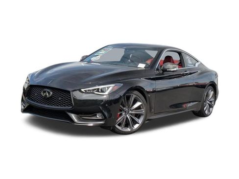 Used 2022 INFINITI Q60 Red Sport 400 w/ Carbon Fiber Package RWD image 1