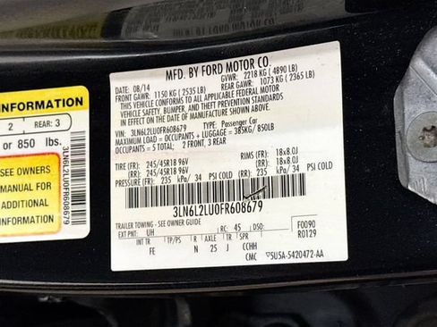 Used 2015 Lincoln MKZ Hybrid w/ Equipment Group 201A Select FWD image 31