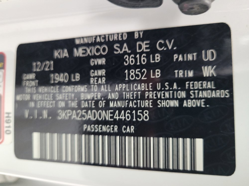 Used 2022 Kia Rio S FWD image 33