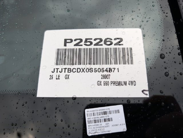 Used 2025 Lexus GX 550 w/ Accessory Package (2T) AWD/4WD image 39