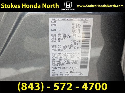 Used 2021 Nissan Murano SL FWD image 32