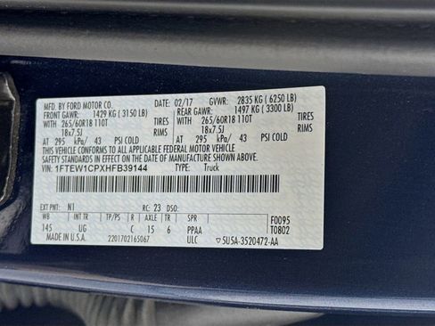 Used 2017 Ford F150 XLT w/ Equipment Group 302A Luxury image 32