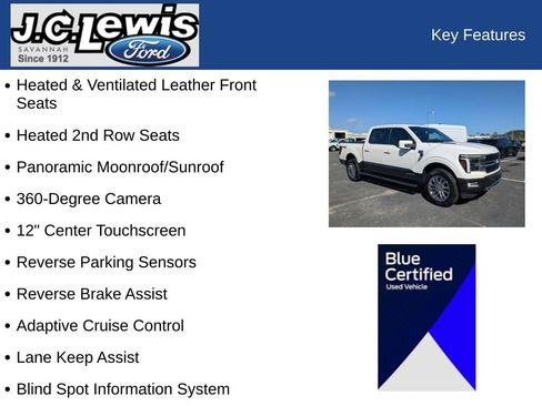 Certified 2024 Ford F150 King Ranch w/ FX4 Off-Road Package image 35