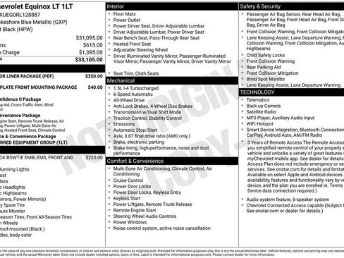 Used 2024 Chevrolet Equinox LT w/ LPO, Floor Liner Package AWD/4WD image 33