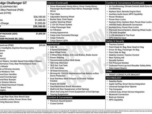 Used 2023 Dodge Challenger GT w/ Blacktop Package RWD image 12