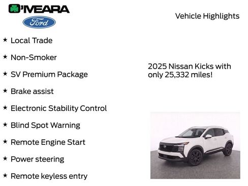 Used 2025 Nissan Kicks SV w/ SV Premium Package FWD image 7