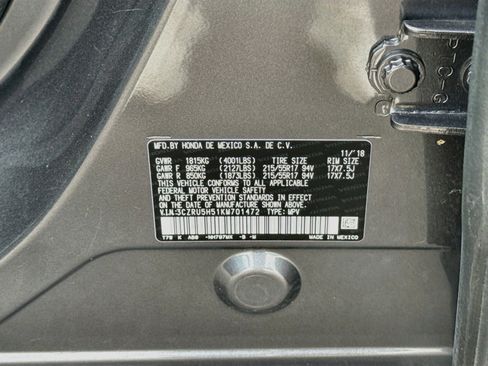Used 2019 Honda HR-V EX image 30