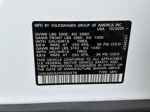 Used 2026 Volkswagen Atlas SE AWD/4WD image 23