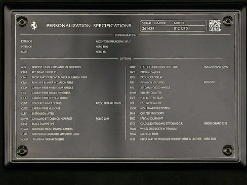 Certified 2021 Ferrari 812 GTS RWD image 40