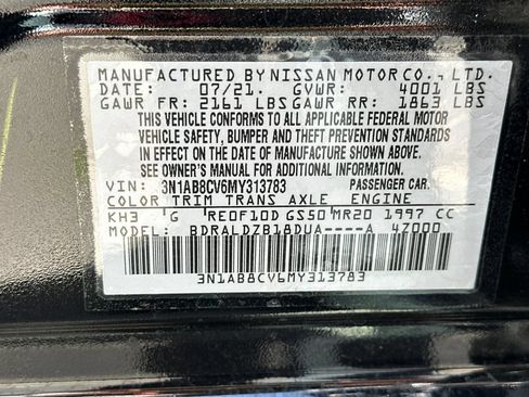 Used 2021 Nissan Sentra SV FWD image 38