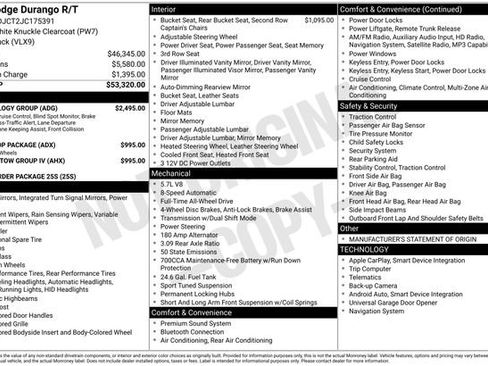 Used 2018 Dodge Durango R/T w/ Technology Group image 2