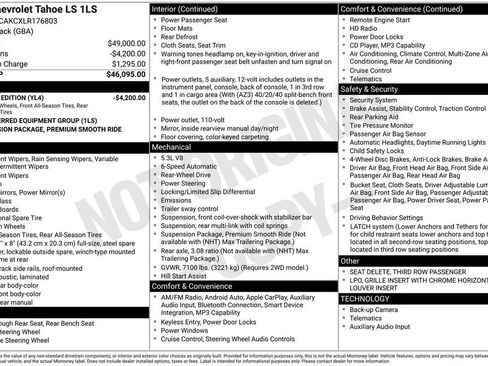 Used 2020 Chevrolet Tahoe LS RWD image 6