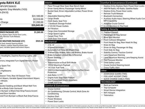 Used 2023 Toyota RAV4 XLE w/ Convenience Package image 42