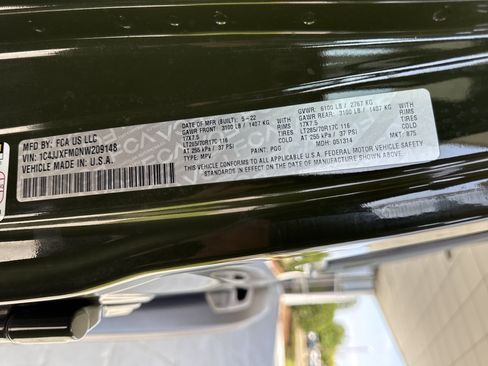 Used 2022 Jeep Wrangler Unlimited Rubicon w/ Steel Bumper Group AWD/4WD image 33