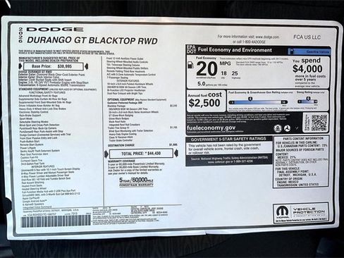 New 2026 Dodge Durango GT w/ Blacktop Package image 16