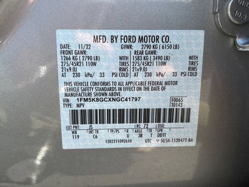 Used 2022 Ford Explorer ST w/ Equipment Group 401A AWD/4WD image 37