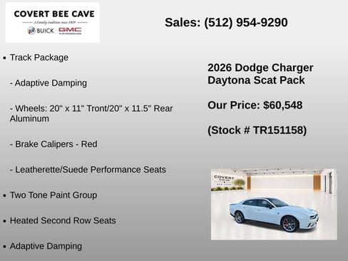 New 2026 Dodge Charger Daytona Scat Pack w/ Track Package AWD/4WD image 14