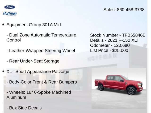 Used 2021 Ford F150 XLT w/ Equipment Group 301A Mid AWD/4WD image 10