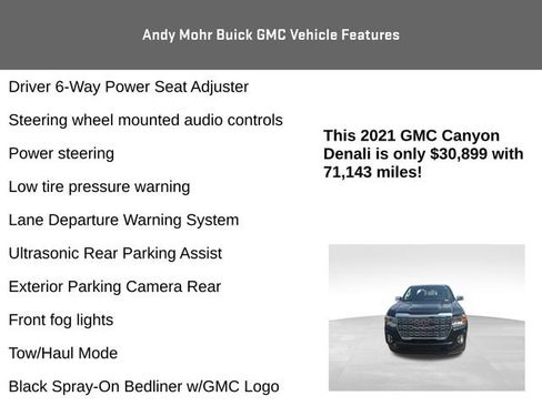 Used 2021 GMC Canyon Denali AWD/4WD image 14