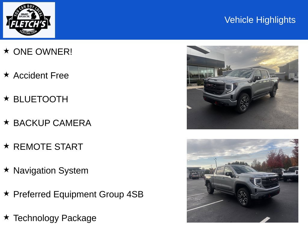 Used 2024 GMC Sierra 1500 AT4 w/ Technology Package AWD/4WD image 2