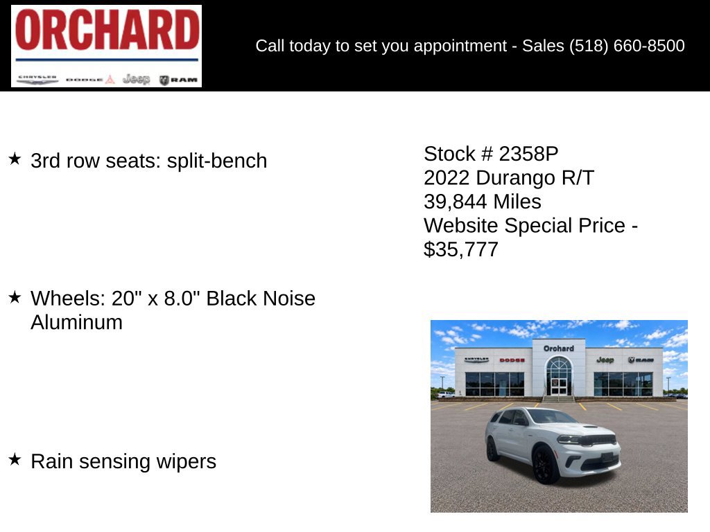 Used 2022 Dodge Durango R/T w/ Blacktop Package AWD/4WD image 26