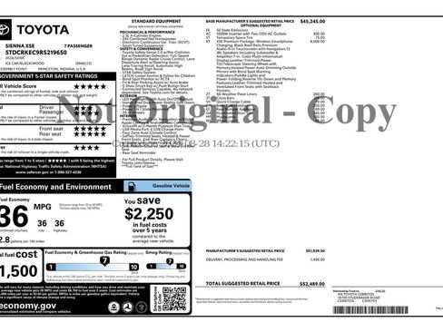 Used 2024 Toyota Sienna XSE w/ XSE Premium Package image 58