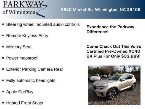 Certified 2023 Volvo XC40 B4 Plus w/ Protection Package Premier image 6