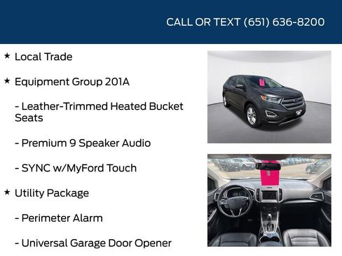 Used 2015 Ford Edge SEL w/ Equipment Group 201A FWD image 5
