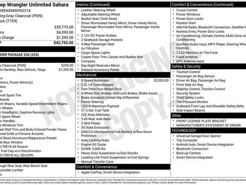 Used 2021 Jeep Wrangler Unlimited Sahara image 23