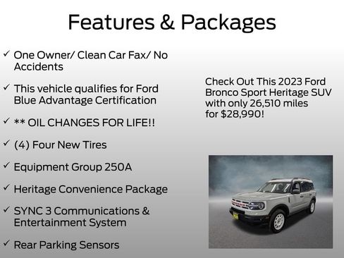 Certified 2023 Ford Bronco Sport Heritage w/ Heritage Convenience Package AWD/4WD image 4