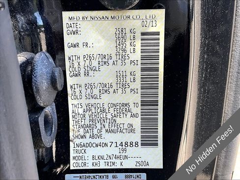 Used 2013 Nissan Frontier SV AWD/4WD image 29