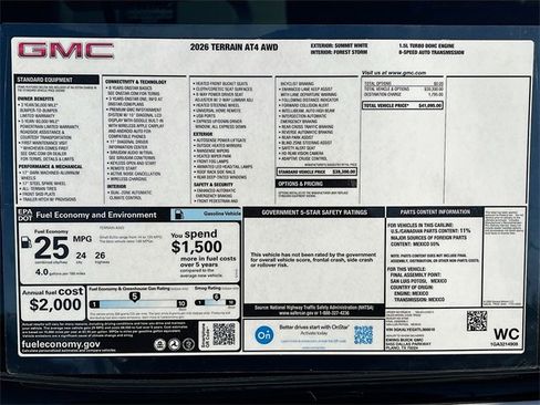 New 2026 GMC Terrain AT4 image 21