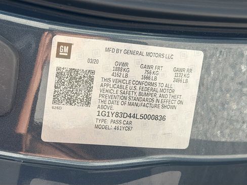 Used 2020 Chevrolet Corvette Stingray Premium Conv w/ 3LT Preferred Equipment Group image 41