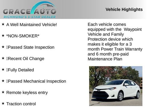 Used 2017 Toyota Corolla LE image 2