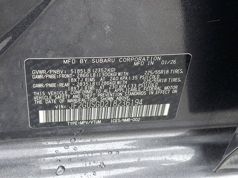 New 2026 Subaru Crosstrek 2.5i Sport AWD/4WD image 18