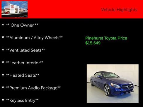 Used 2017 Mercedes-Benz C 300 Cabriolet image 7