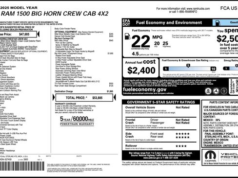 Used 2025 RAM 1500 Big Horn RWD image 5