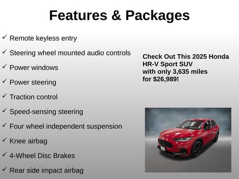 Certified 2025 Honda HR-V Sport image 8