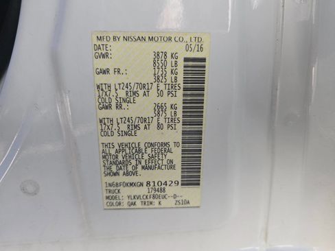 Used 2016 Nissan NV 1500 S w/ Power Package image 20