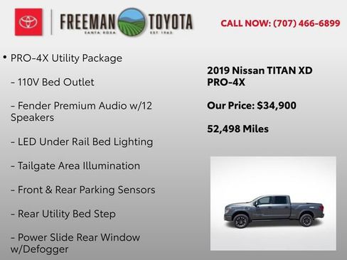 Used 2019 Nissan Titan PRO-4X w/ Pro-4x Convenience Package AWD/4WD image 5