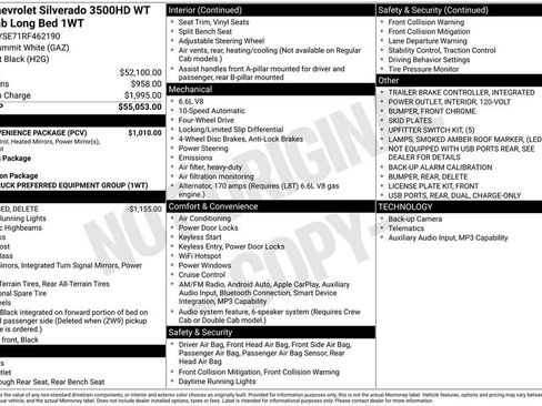 Used 2024 Chevrolet Silverado 3500 W/T w/ WT Convenience Package AWD/4WD image 24