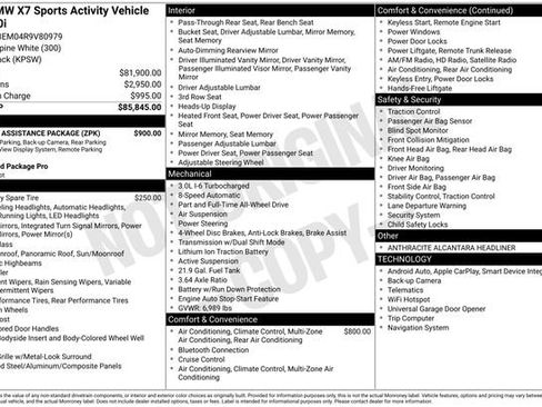 Used 2024 BMW X7 xDrive40i w/ Parking Assistance Package AWD/4WD image 29