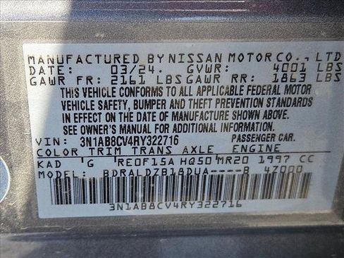Used 2024 Nissan Sentra SV FWD image 15