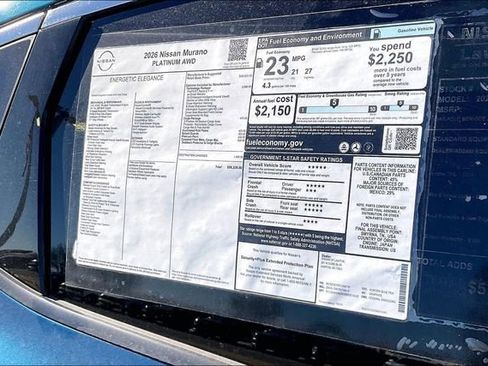 New 2026 Nissan Murano Platinum w/ Technology Package image 13